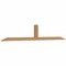 Ekena Millwork Portland Timber Gable Bracket, Western Red Cedar, 108"W x 18"H x 3 1/2"D x 3 1/2"F, 4/12 Pitch GBW108X18X0404POR00SWR - alternate 5
